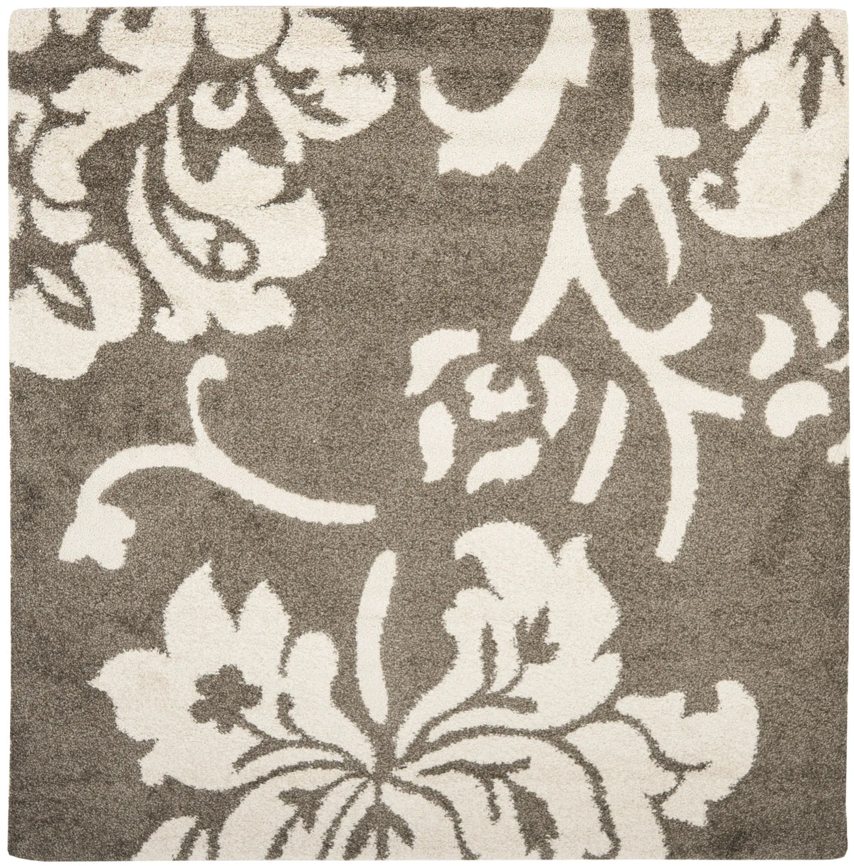 Safavieh Florida Shag 6'-7" x 6'-7" Rug in Smoke / Beige