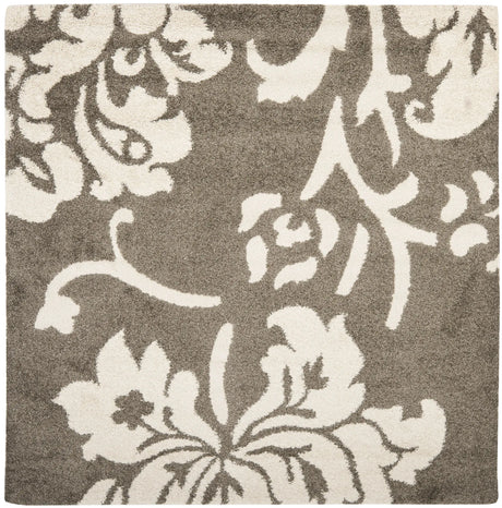 Safavieh Florida Shag 6'-7" x 6'-7" Rug in Smoke / Beige