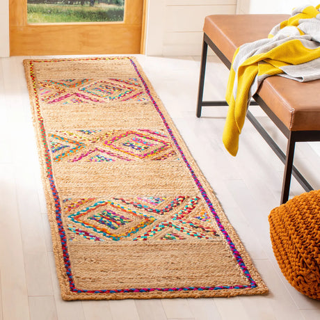 Safavieh Natural Fiber 2'-3" x 8'-0" Rug in Natural / Multi
