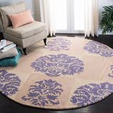 Safavieh Wyndham 7'-0" x 7'-0" Rug in Beige / Lavander