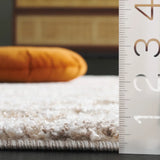 Safavieh Ravine Shag 4'-0" x 6'-0" Rug in Beige / Ivory