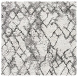 Safavieh Horizon Shag 800 6'-7" x 6'-7" Rug in Grey / Ivory