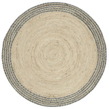 Safavieh Cape Cod 4'-0" x 4'-0" Rug in Ivory / Steel Grey
