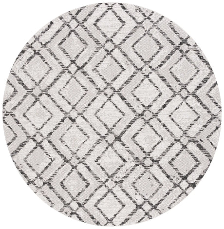 Safavieh Courtyard 6'-7" x 6'-7" Rug in Ivory / Black