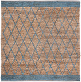 Safavieh Natural Fiber 6'-0" x 6'-0" Rug in Natural / Navy