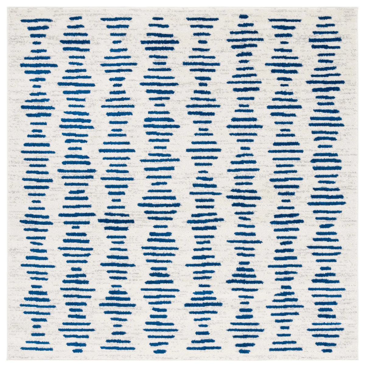 Safavieh Tulum 6'-7" x 6'-7" Rug in Ivory / Navy