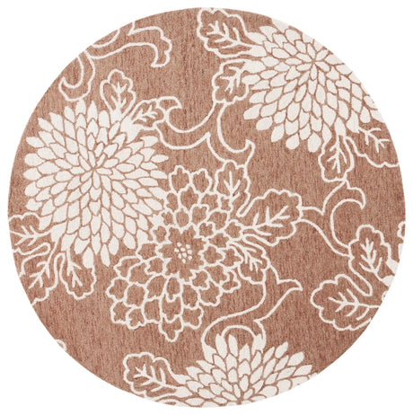 Safavieh Jardin 6'-0" x 6'-0" Rug in Brown / Ivory