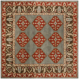 Safavieh Heritage 6'-0" x 6'-0" Rug in Blue / Charcoal