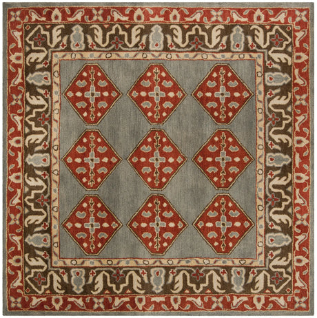 Safavieh Heritage 6'-0" x 6'-0" Rug in Blue / Charcoal