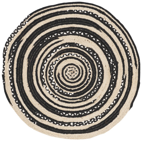 Safavieh Cape Cod 3'-0" x 3'-0" Rug in Black / Ivory