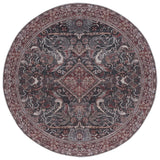 Safavieh Tucson 6'-0" x 6'-0" Rug in Dark Green / Rust