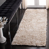 Safavieh Classic Shag 2'-3" x 11'-0" Rug in White / Beige