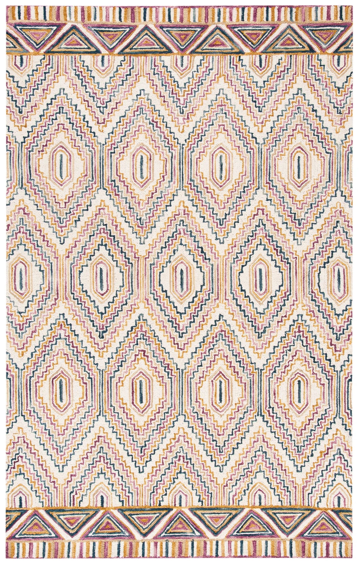 Safavieh Aspen 4'-0" x 6'-0" Rug in Ivory / Rust
