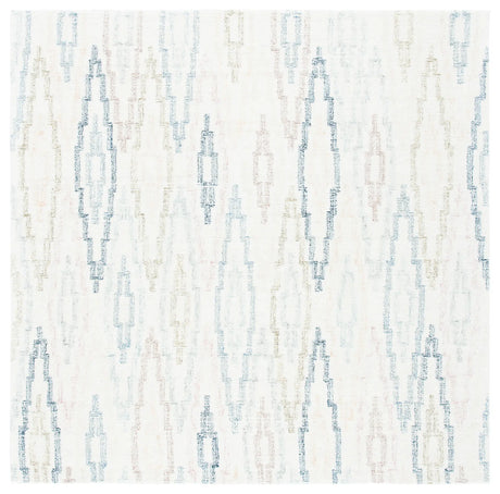 Safavieh Rodeo Drive 6'-0" x 6'-0" Rug in Ivory / Blue