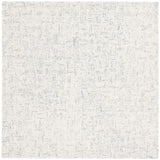 Safavieh Micro-Loop 5'-0" x 5'-0" Rug in Grey / Ivory