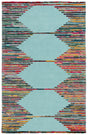 Safavieh Nantucket 4'-0" x 6'-0" Rug in Teal / Red