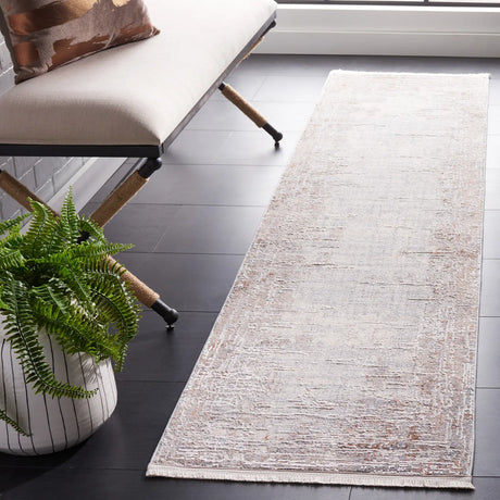 Safavieh Marmara 2'-0" x 8'-0" Rug in Beige / Blue Rust