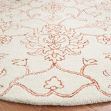 Safavieh Jardin 6'-0" x 6'-0" Rug in Ivory / Rust