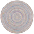 Safavieh Braided 5'-0" x 5'-0" Rug in Yellow / Grey