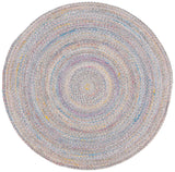 Safavieh Braided 5'-0" x 5'-0" Rug in Yellow / Grey