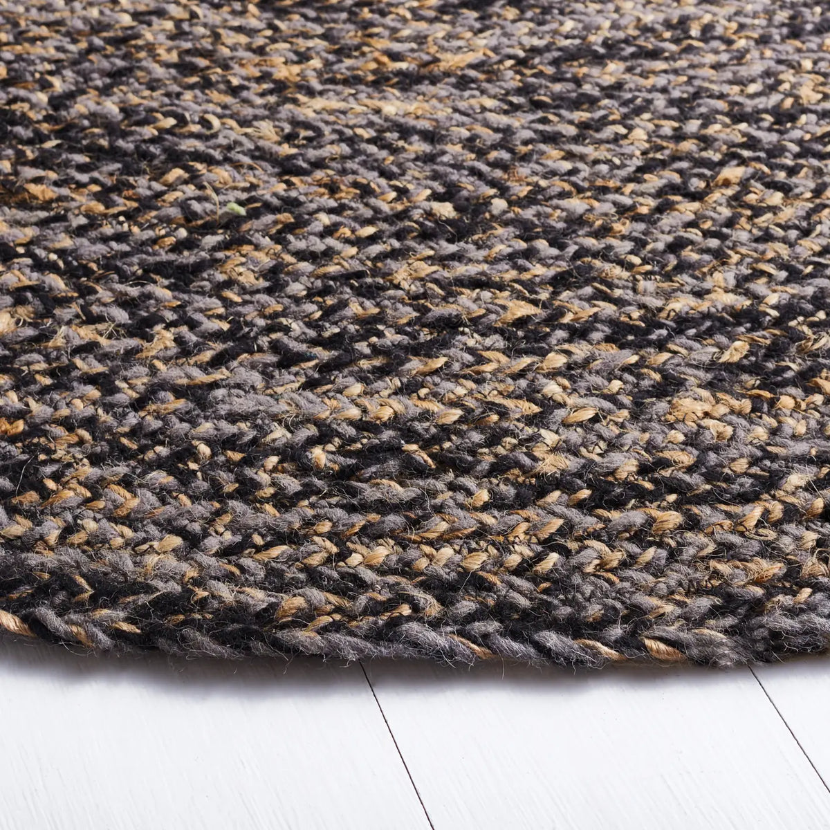 Safavieh Natural Fiber 6'-0" x 6'-0" Rug in Black / Natural