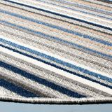Safavieh Cabana 5'-3" x 5'-3" Rug in Grey / Blue