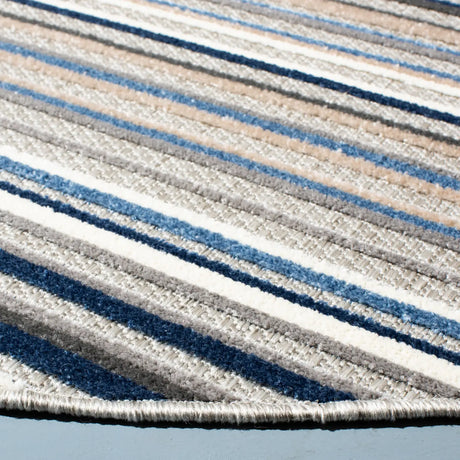 Safavieh Cabana 5'-3" x 5'-3" Rug in Grey / Blue
