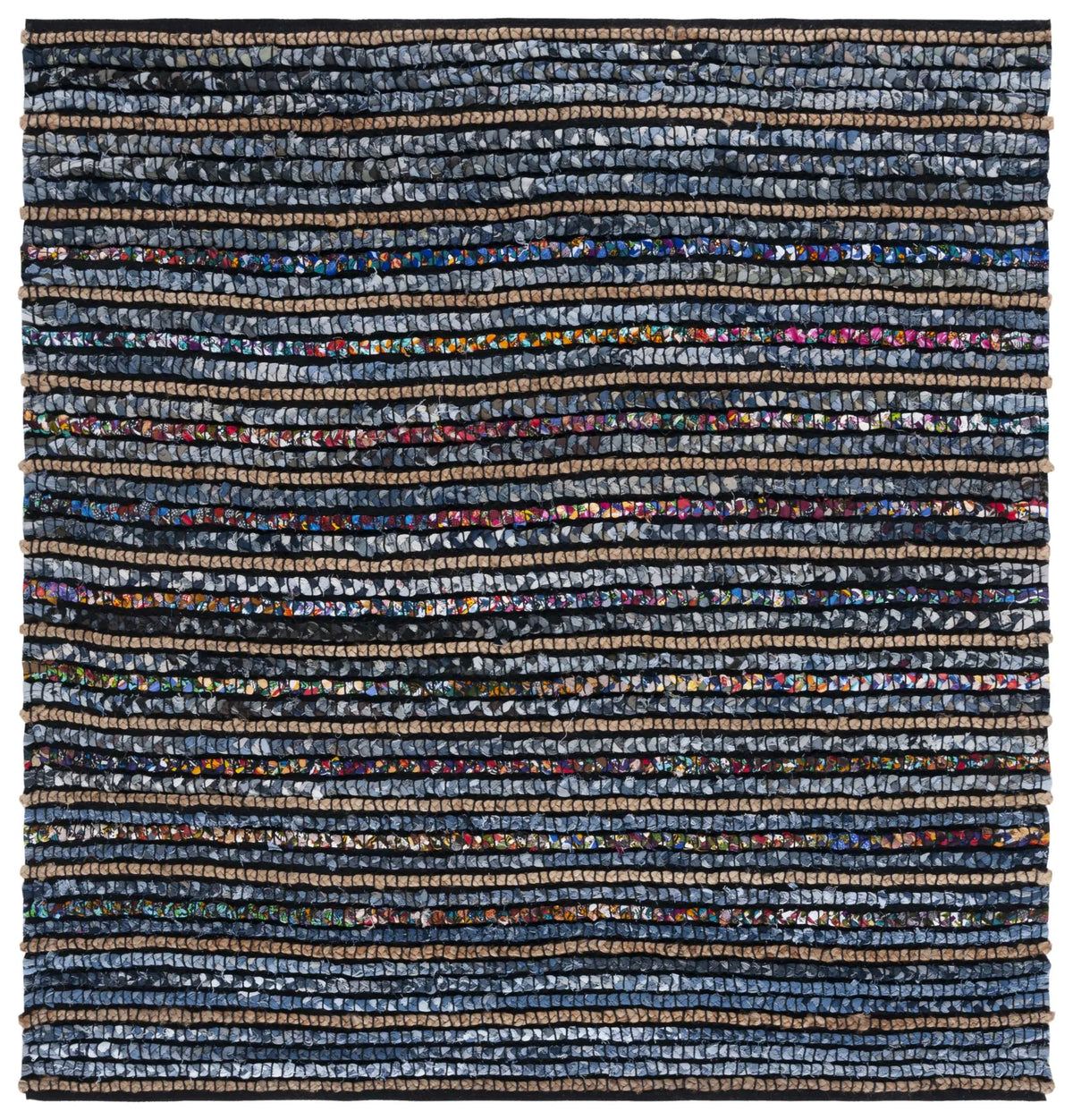 Safavieh Cape Cod 6'-0" x 6'-0" Rug in Natural / Blue