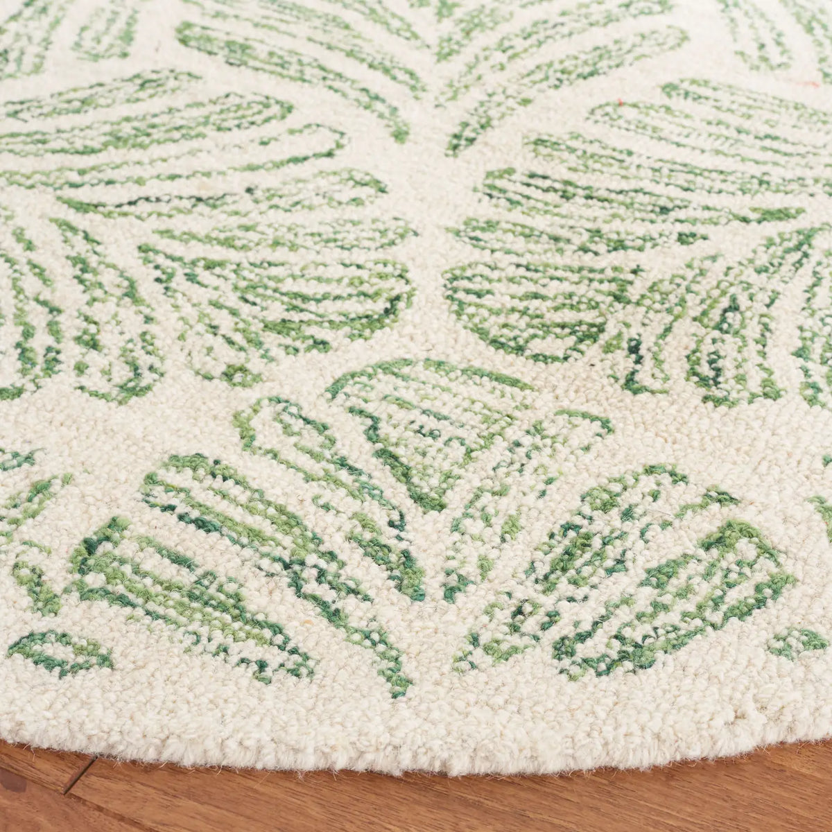 Safavieh Jardin 5'-0" x 5'-0" Rug in Ivory / Green
