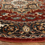 Safavieh Summit 6'-7" x 6'-7" Rug in Red / Dark Grey