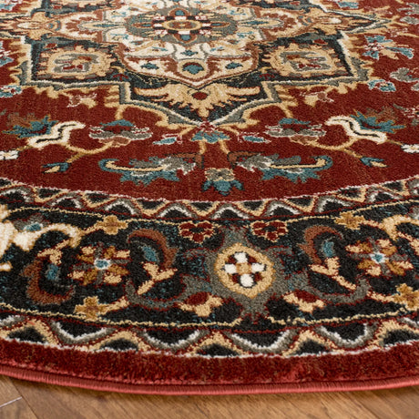 Safavieh Summit 6'-7" x 6'-7" Rug in Red / Dark Grey