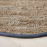 Safavieh Vintage Leather 7'-0" x 7'-0" Rug in Blue / Grey