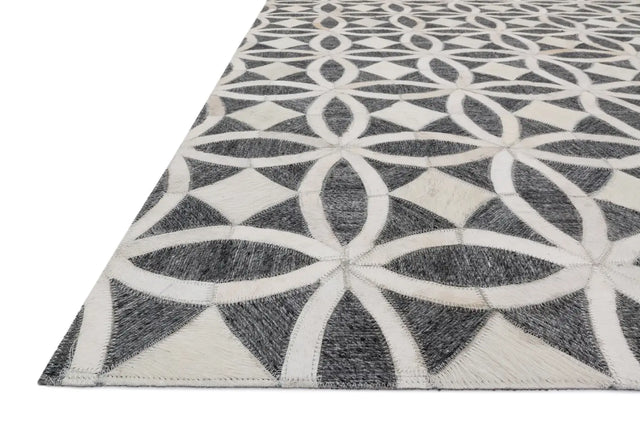 Loloi Dorado Db-06 Graphite / Ivory Rugs - rug corner