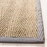 Safavieh Natural Fiber 4'-0" x 6'-0" Rug in Natural / Dark Grey