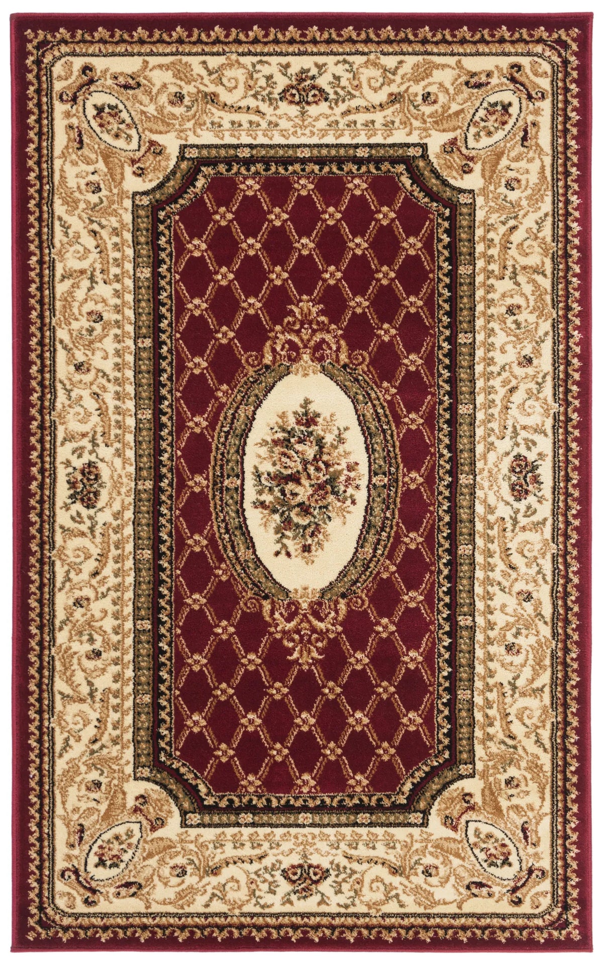 Safavieh Lyndhurst 3'-3" x 5'-3" Rug in Red / Ivory
