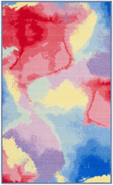 Safavieh Paint Brush 3'-3" x 5'-3" Rug in Fuchsia / Yellow