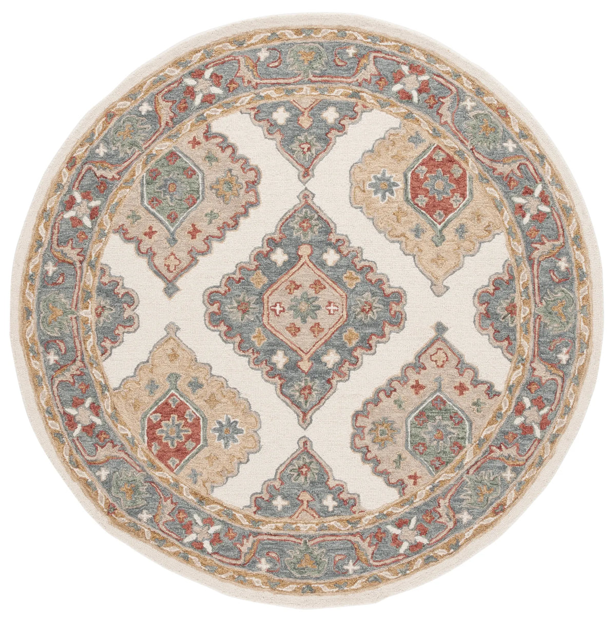 Safavieh Metro 6'-0" x 6'-0" Rug in Ivory / Grey