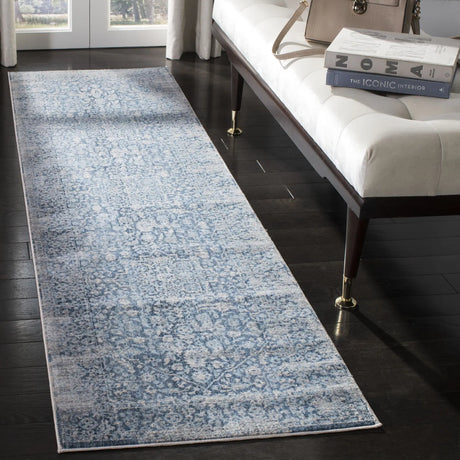 Safavieh Vintage Persian 2'-2" x 12'-0" Rug in Blue / Ivory