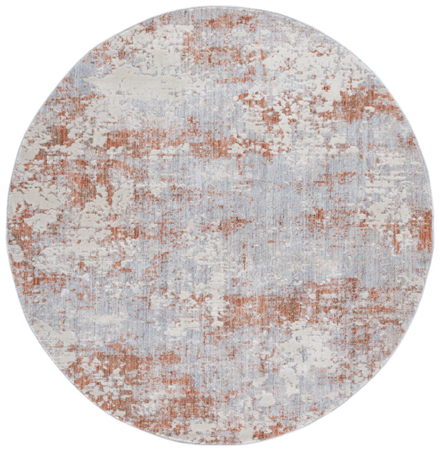 Safavieh Scarlett 400 6'-7" x 6'-7" Rug in Light Grey / Ivory Rust