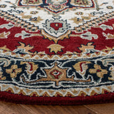 Safavieh Heritage 6'-0" x 6'-0" Rug in Ivory / Red