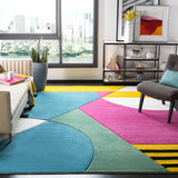 Safavieh Hollywood 10'-6" x 14'-0" Rug in Peacock Blue / Fuchsia