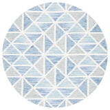 Safavieh Abstract 6'-0" x 6'-0" Rug in Ivory / Blue