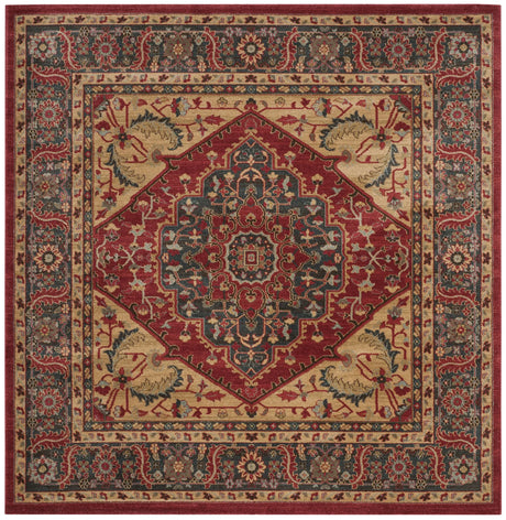 Safavieh Mahal 6'-7" x 6'-7" Rug in Navy / Red