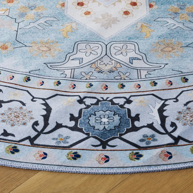 Safavieh Tucson 6'-0" x 6'-0" Rug in Aqua / Light Blue