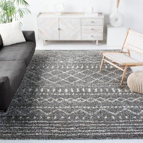 Safavieh Arizona Shag 10'-0" x 14'-0" Rug in Brown / Ivory