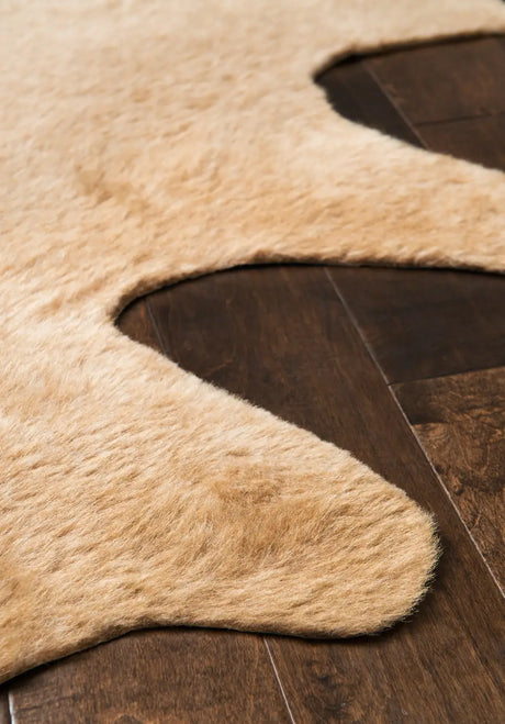 Loloi Grand Canyon Gc-09 Tan Rugs - corner on wood