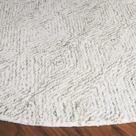 Safavieh Ebony 6'-0" x 6'-0" Rug in Light Green / Ivory