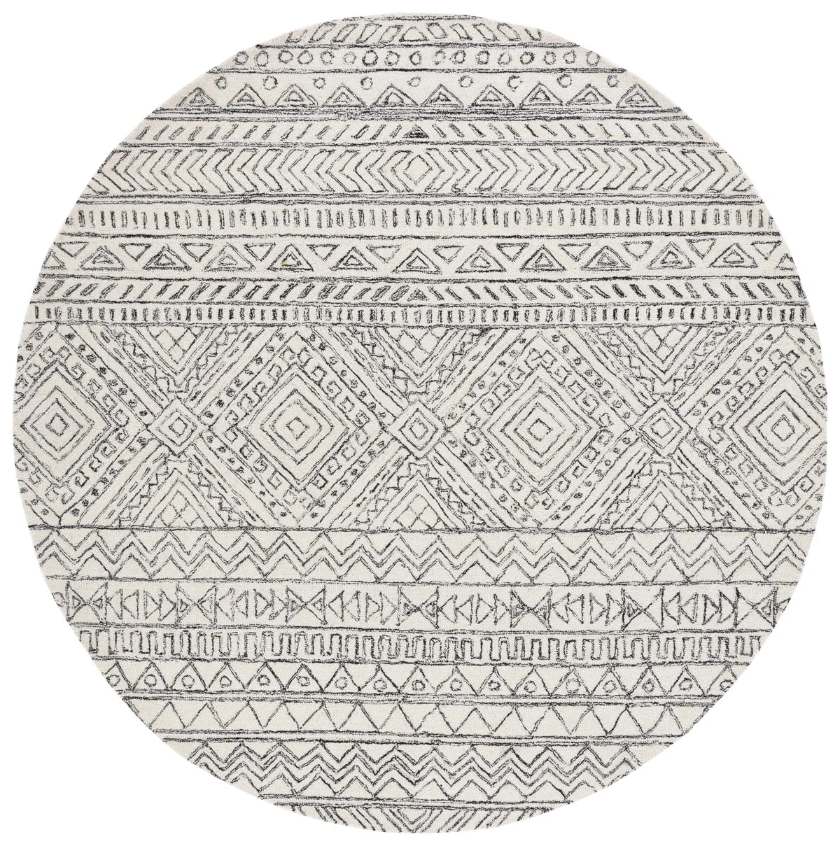 Safavieh Aspen 5'-0" x 5'-0" Rug in Ivory / Black