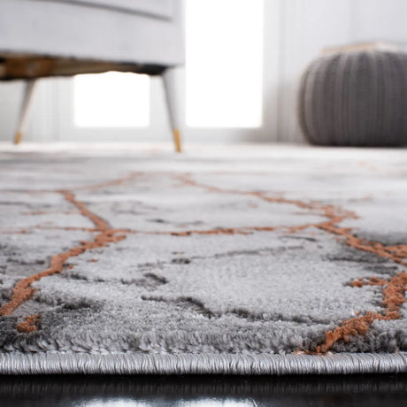 Safavieh Craft 4'-0" x 6'-0" Rug in Grey / Orange