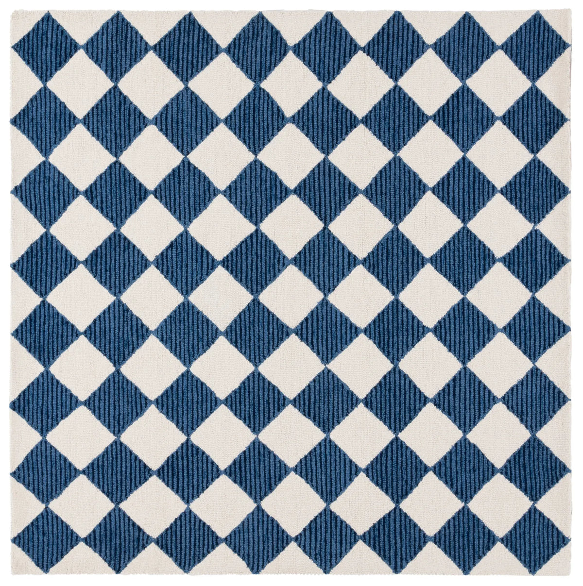 Safavieh Ebony 6'-0" x 6'-0" Rug in Navy / Ivory
